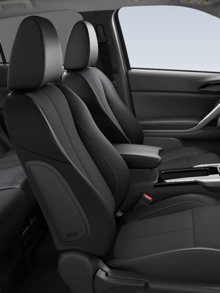 Mitsubishi Eclipse Cross black fabric front seats