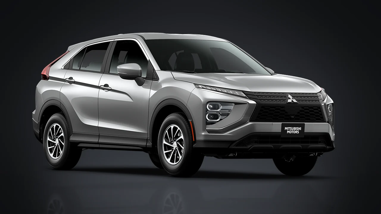 Silver Mitsubishi Eclipse Cross front with Dynamic Shield grille