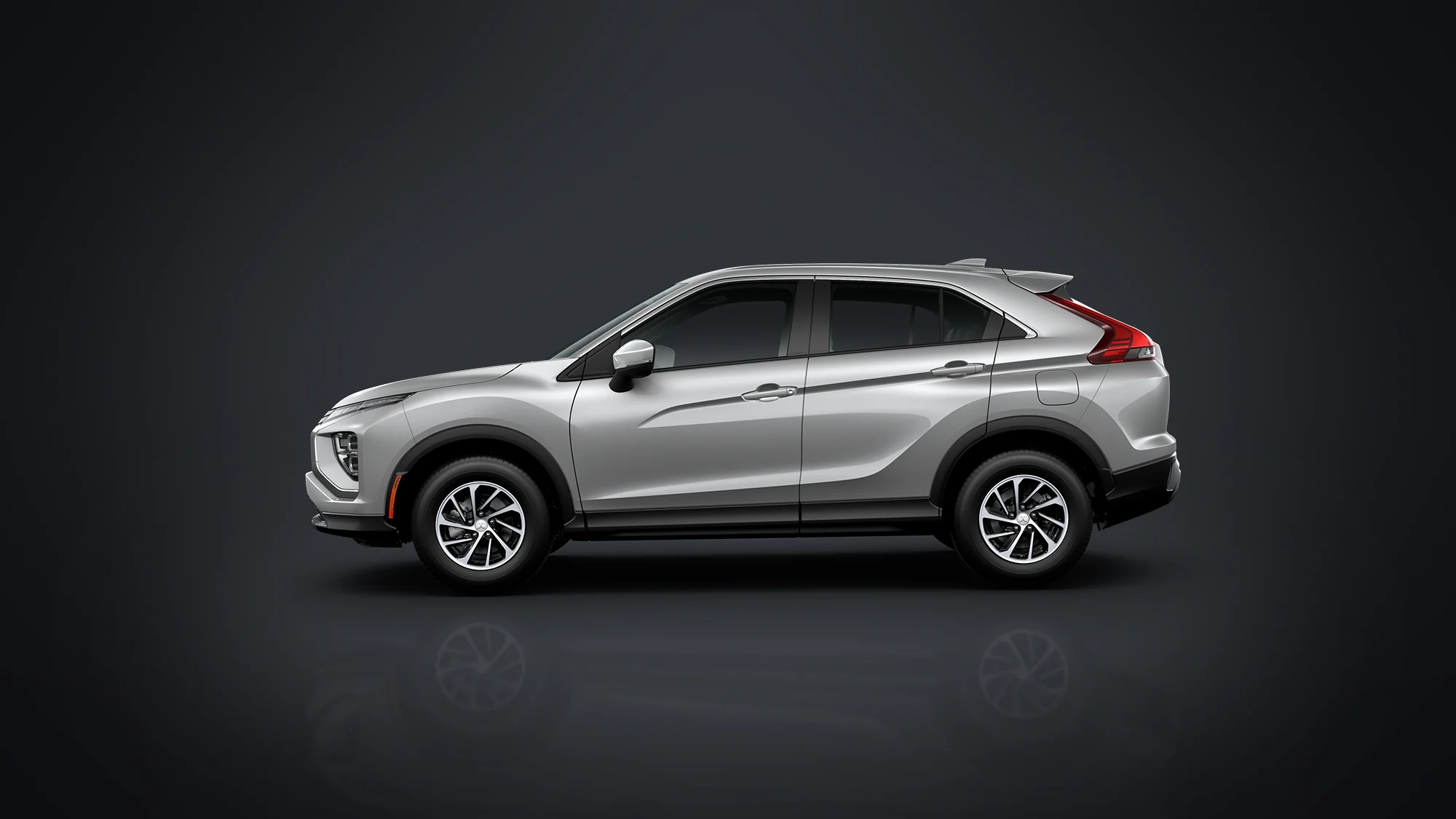 Silver Mitsubishi Eclipse Cross side profile