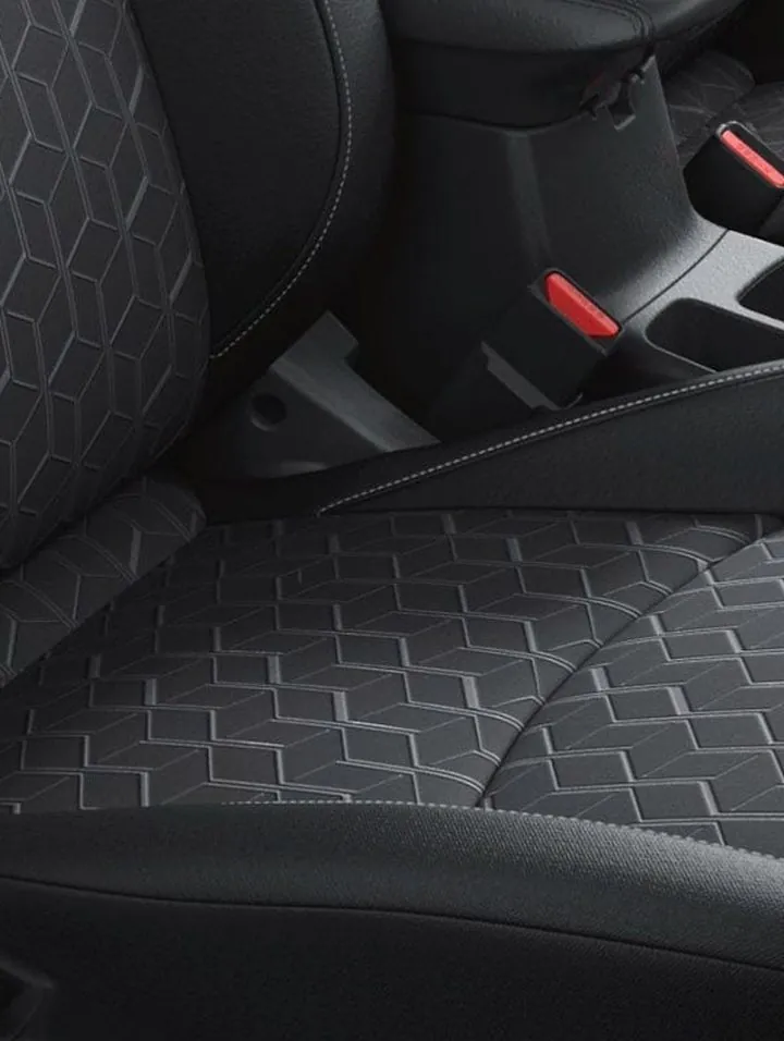 Mitsubishi Outlander front seats with soft-touch surfaces